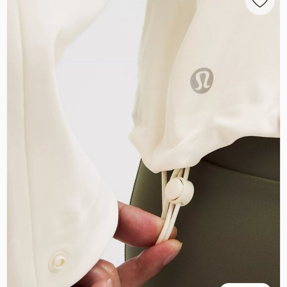 Lululemon NWT Women's Cross Chill City-to-Trail Jacket L Light Ivory - Picture 14 of 16